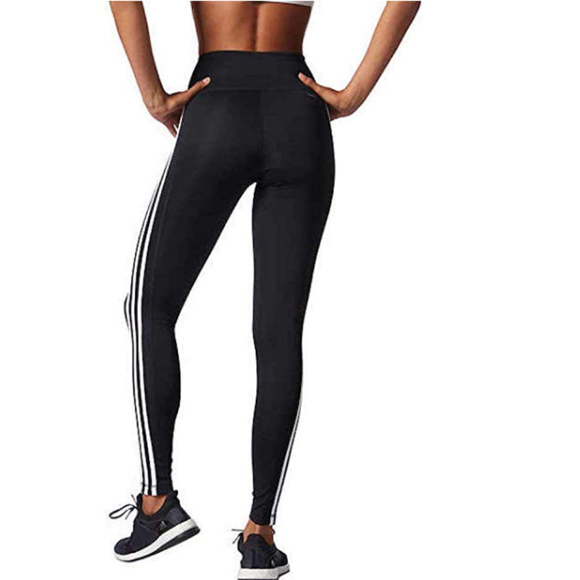 adidas Womens 3 Stripe Active Tights - Picture 3 of 4